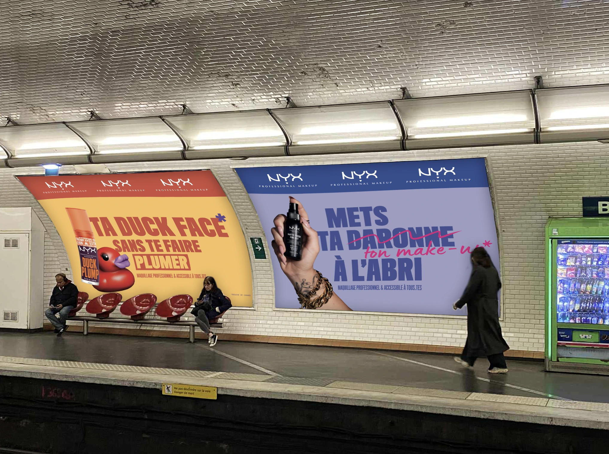 photo de la campagne réalisée pour NYX par l'agence raymonde